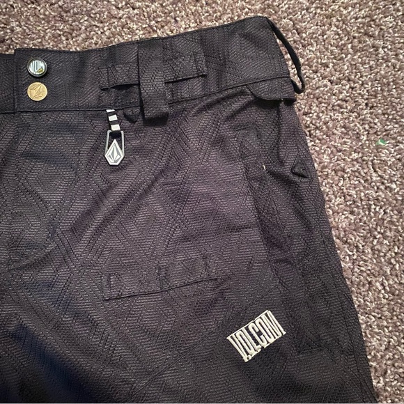 Volcom 15,000MM Waterproof Black Snowboard Ski Winter Pants - Size Medium - Picture 12 of 12